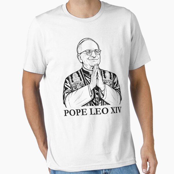Item preview, Pope Leo XIV Line Art Catholic Church Papal Vestment Vatican designed and sold by MTJ-Mushrooms.