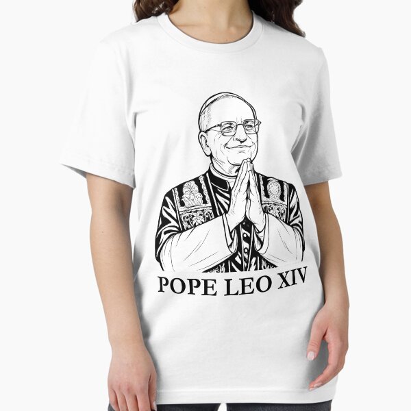 Item preview, Pope Leo XIV Line Art Catholic Church Papal Vestment Vatican designed and sold by MTJ-Mushrooms.