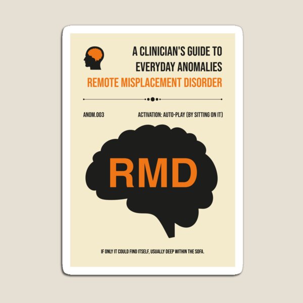 Item preview, Remote Misplacement Disorder Funny Lost Remote TV Humor designed and sold by Stadify.