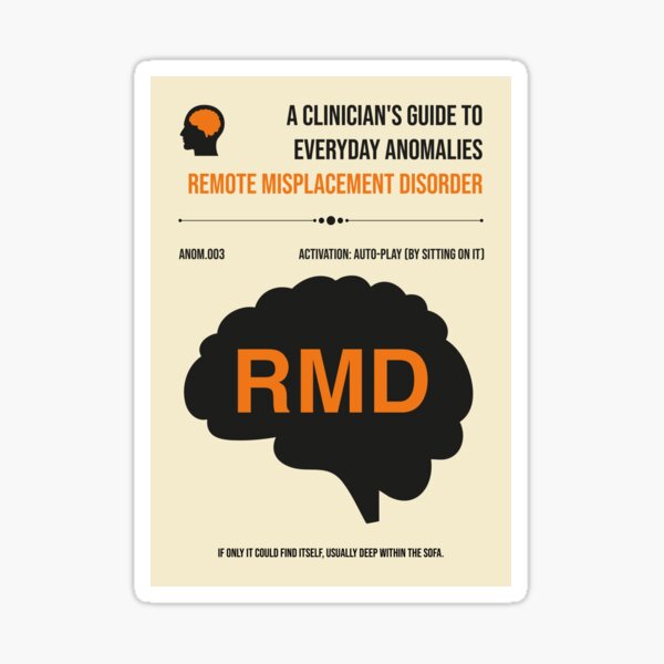 Item preview, Remote Misplacement Disorder Funny Lost Remote TV Humor designed and sold by Stadify.