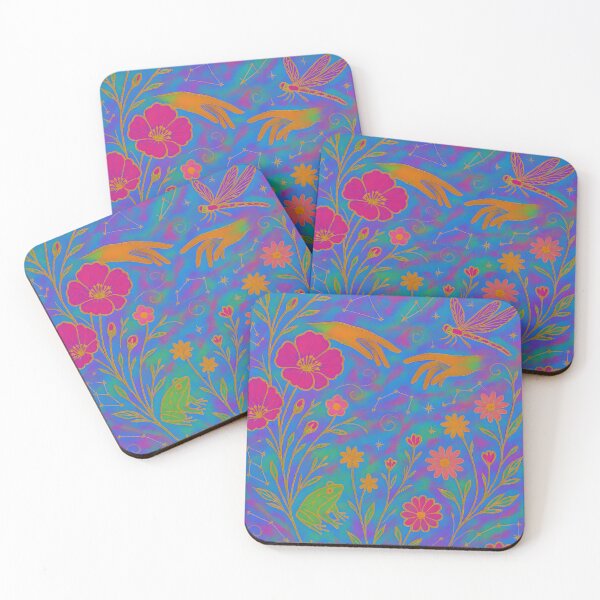Item preview, Fae Music Festival | Psychedelic Floral Constellation Art designed and sold by Chaotic Good Mood Designs.
