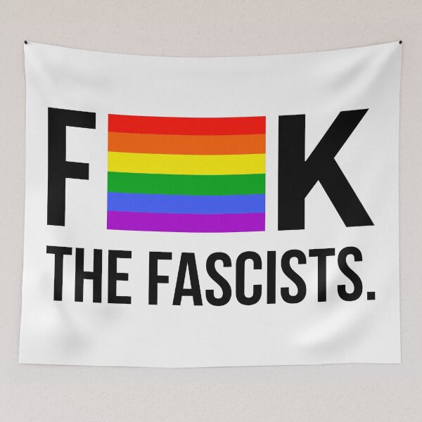 Item preview, F*** the fascists  designed and sold by Rachel the Artist .