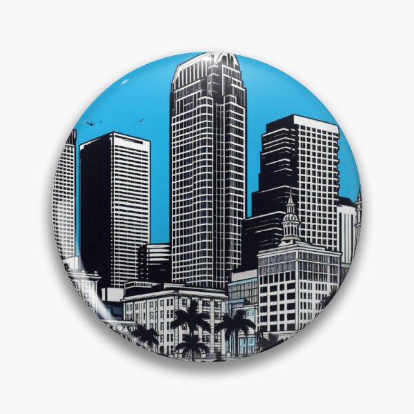 Item preview, Tampa City Vibes – Retro AI Vector Art of Urban Atmosphere for Travel, Street Style & City Lovers Apparel & Decor designed and sold by knalpot-design.