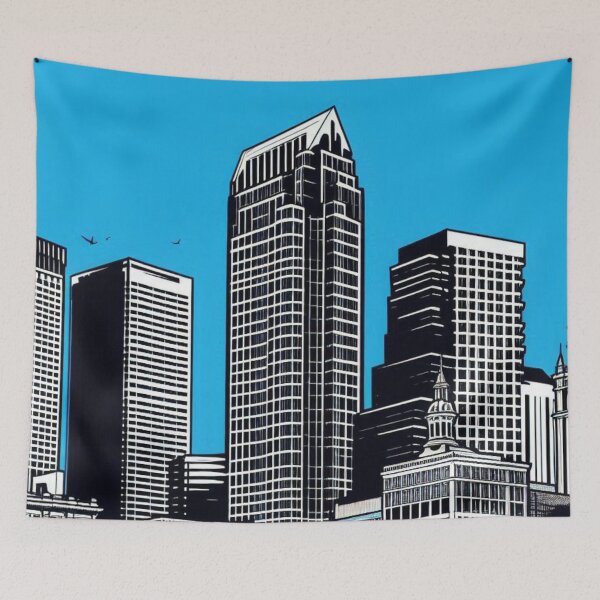 Item preview, Tampa City Vibes – Retro AI Vector Art of Urban Atmosphere for Travel, Street Style & City Lovers Apparel & Decor designed and sold by knalpot-design.