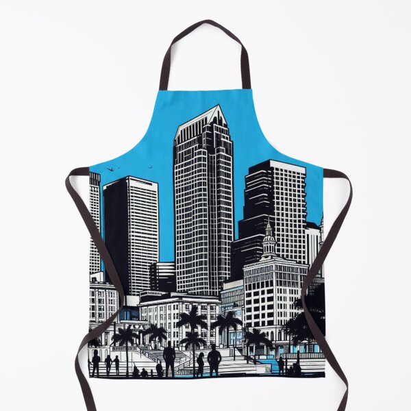 Item preview, Tampa City Vibes – Retro AI Vector Art of Urban Atmosphere for Travel, Street Style & City Lovers Apparel & Decor designed and sold by knalpot-design.