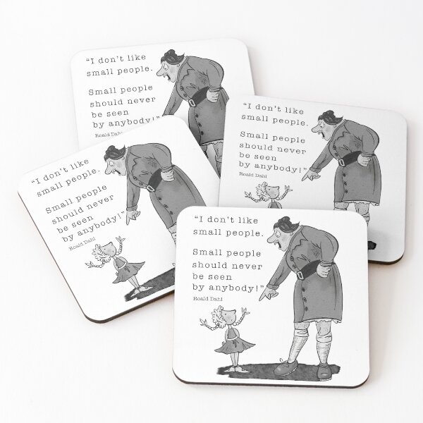 Item preview, Miss Trunchbull black and white with slogan designed and sold by Deanosdoodles.