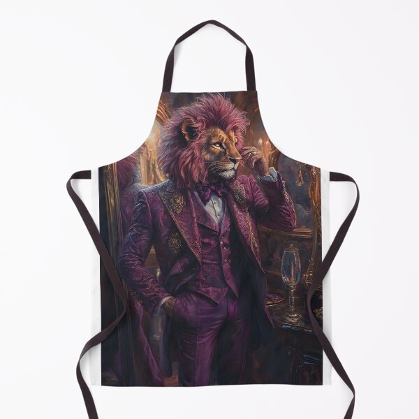 Item preview, Majestic lion humanoid in elegant Victorian attire designed and sold by Artessie.