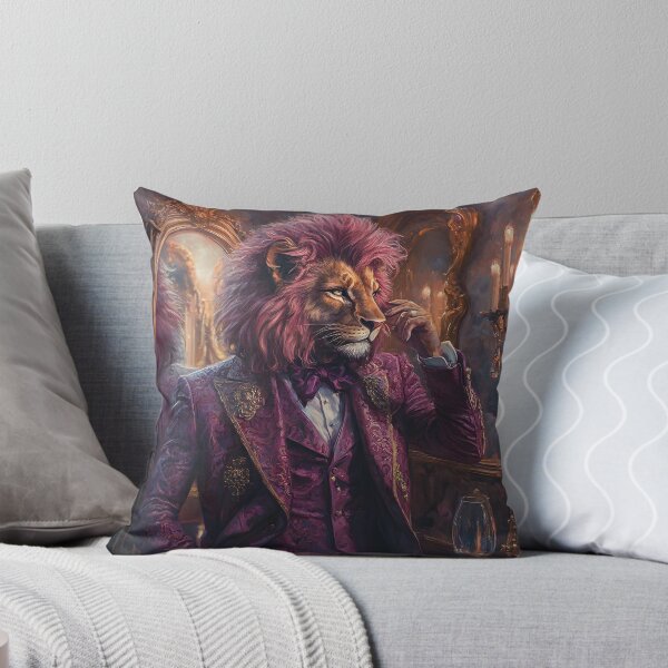 Item preview, Majestic lion humanoid in elegant Victorian attire designed and sold by Artessie.
