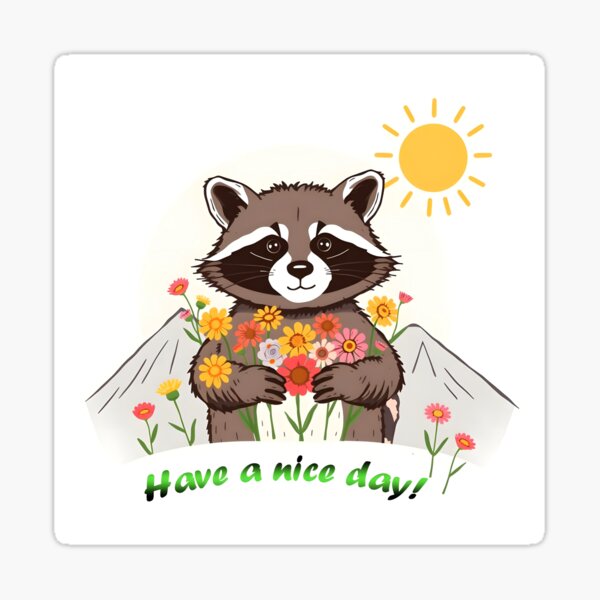 Item preview, Cute Little Trendy Raccoon Collection designed and sold by TrendyDesigne412.