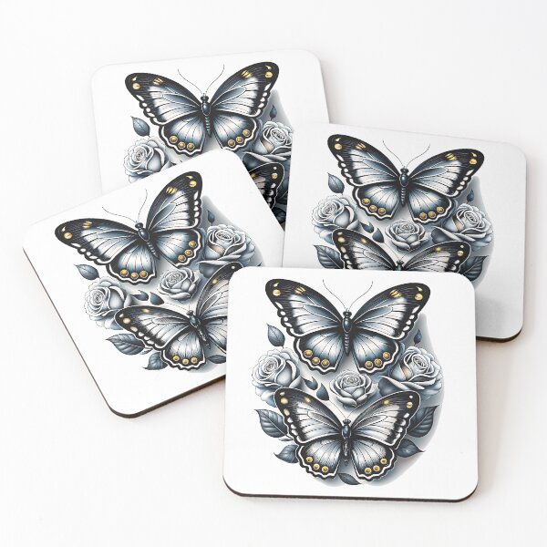 Item preview, Elegant Black Butterfly Art designed and sold by youme63.