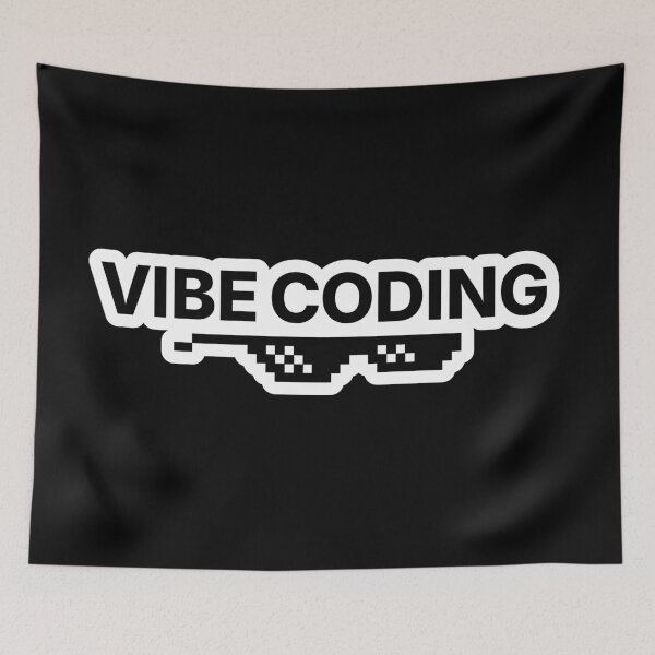 Item preview, Vibe Coding | Tech Meme Design designed and sold by WordVibe.