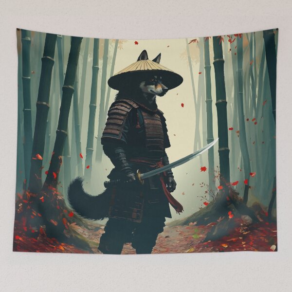 Item preview, Wandering Samurai Shiba – “Chūgi” (Loyalty & Duty) designed and sold by FiesterArt.