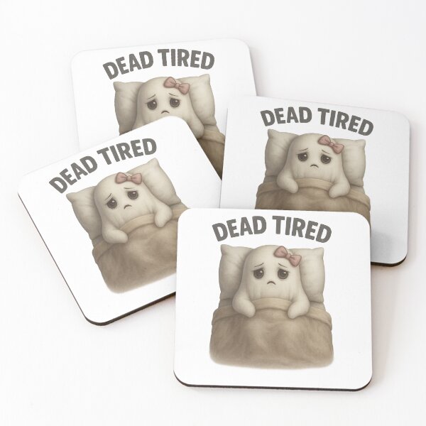 Item preview, Dead Tired – Cute Ghost in Bed Funny Horror Sleep Pun Design designed and sold by Horror Camp.