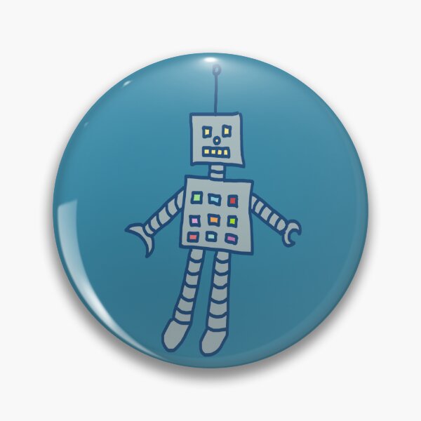 Item preview, Robot With Multi-Colored Buttons designed and sold by RepeatCandy.