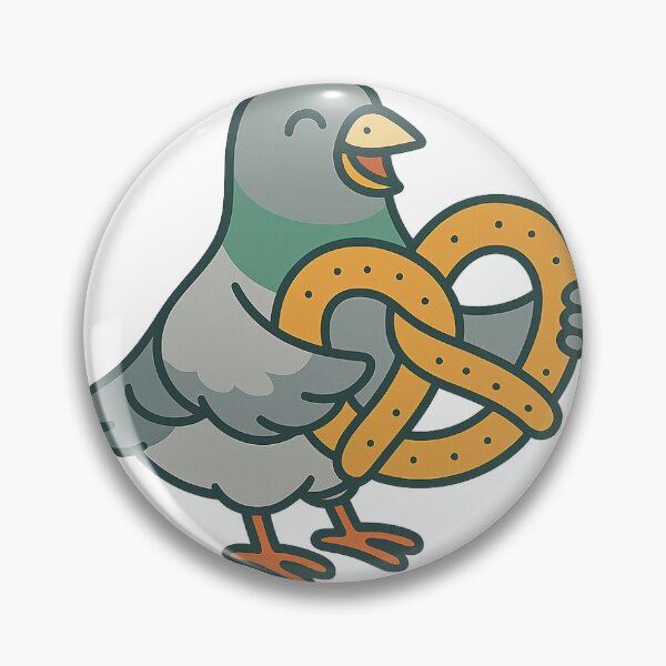 Item preview, Pretzel Bandit Pigeon designed and sold by CheekyCharme.