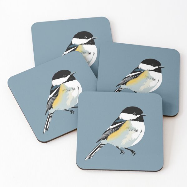 Item preview, Chickadee illustration in modern pop art style designed and sold by feenandneen.