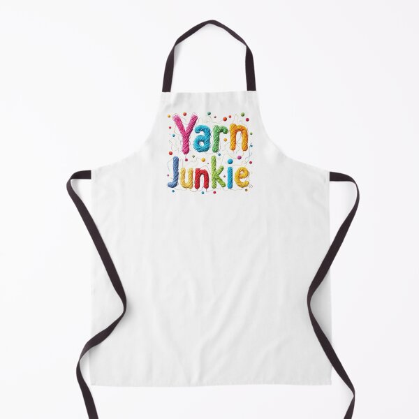 Item preview, Yarn Junkie Colorful Knitting Crochet Typography designed and sold by JumpJammiesTees.