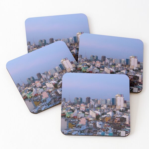 Item preview, District 1 Ho Chi Minh City Vietnam Cityscape Skyline designed and sold by Kevin Miller Photography.