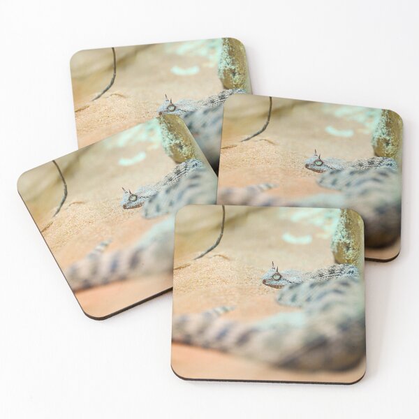Item preview, Snake in the sand – perfect camouflage in nature designed and sold by beatbieri.ch.