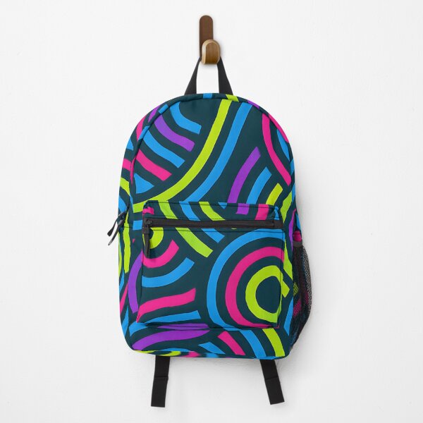 Item preview, Neon Maze — Abstract Retro Wave Pattern designed and sold by Velun.