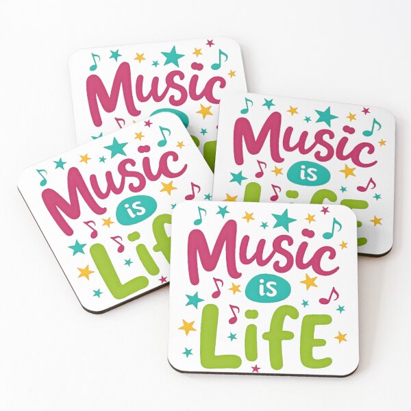Item preview, Music Is Life: Feel the Beat Everyday designed and sold by PopPrismDesigns.