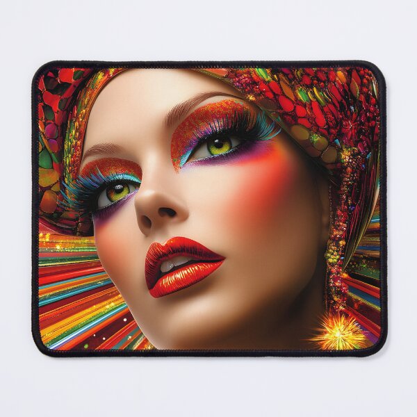 Item preview, Vibrant Colorful Portrait with Dramatic Abstract Style designed and sold by Artessie.