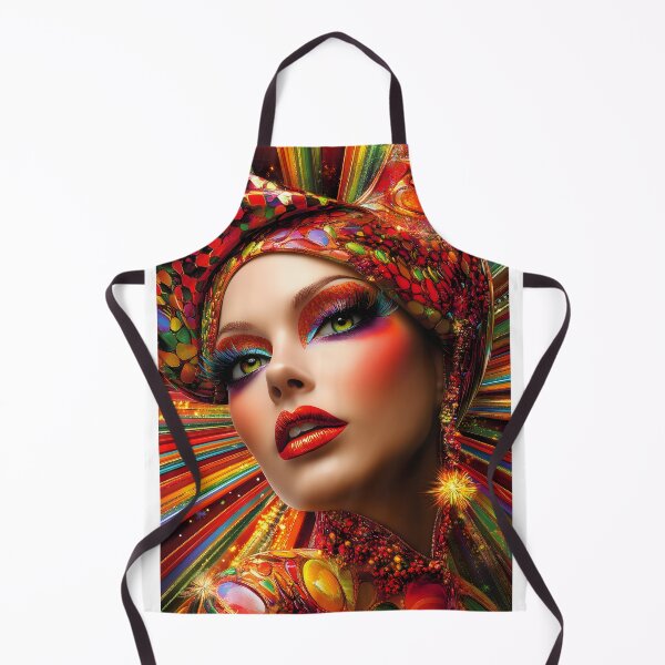 Item preview, Vibrant Colorful Portrait with Dramatic Abstract Style designed and sold by Artessie.