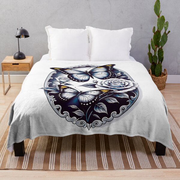 Item preview, Elegant Black Butterfly Art designed and sold by youme63.