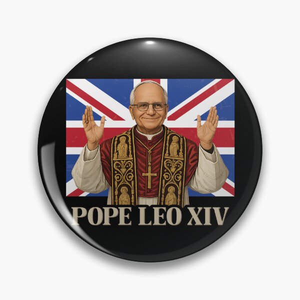 Artikelvorschau, Papst Leo XIV. Vereinigtes Königreich Flagge Kardinal Robert Prevost entworfen und verkauft von inkedtee.