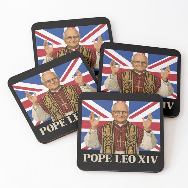 Item preview, Pope Leo XIV United Kingdom Flag Cardinal Robert Prevost  designed and sold by inkedtee.