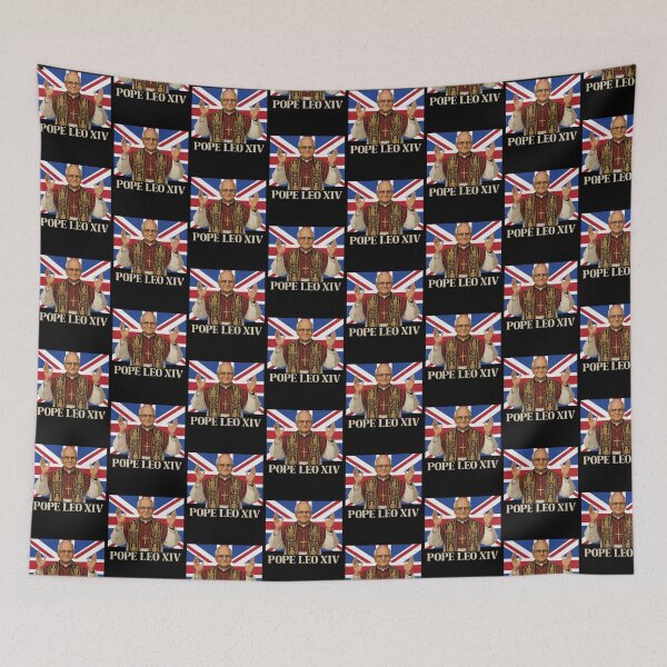 Item preview, Pope Leo XIV United Kingdom Flag Cardinal Robert Prevost  designed and sold by inkedtee.