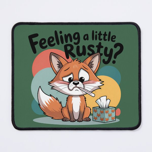 Item preview, Fox With Fever And Flu Symptoms Sore Throat designed and sold by SurrealArtSzysz.