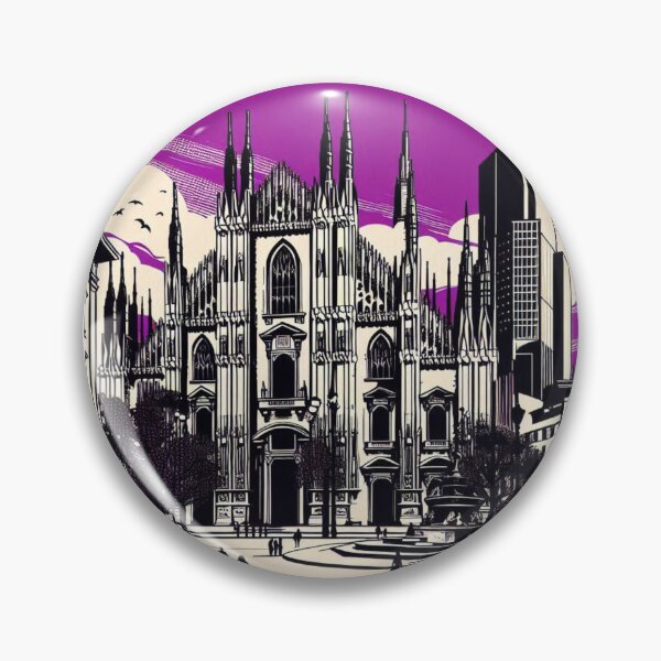 Item preview, Milan City Vibes Vector Art – Retro AI Design Capturing Italian Atmosphere for Apparel, Gifts & Travel Lovers designed and sold by knalpot-design.