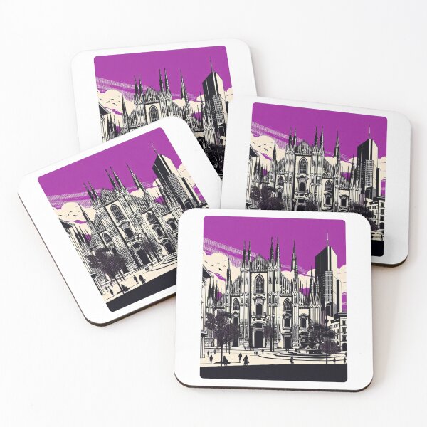 Item preview, Milan City Vibes Vector Art – Retro AI Design Capturing Italian Atmosphere for Apparel, Gifts & Travel Lovers designed and sold by knalpot-design.