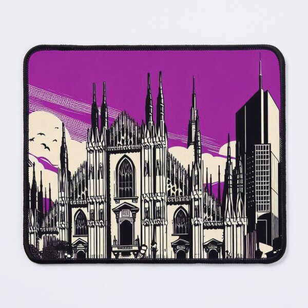 Item preview, Milan City Vibes Vector Art – Retro AI Design Capturing Italian Atmosphere for Apparel, Gifts & Travel Lovers designed and sold by knalpot-design.