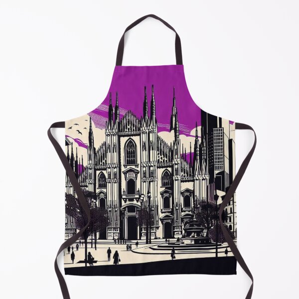 Item preview, Milan City Vibes Vector Art – Retro AI Design Capturing Italian Atmosphere for Apparel, Gifts & Travel Lovers designed and sold by knalpot-design.