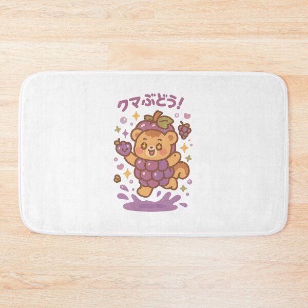 Item preview, Grape Bear – Kawaii Japanese Fruit Costume Design designed and sold by Oni  Zuka.