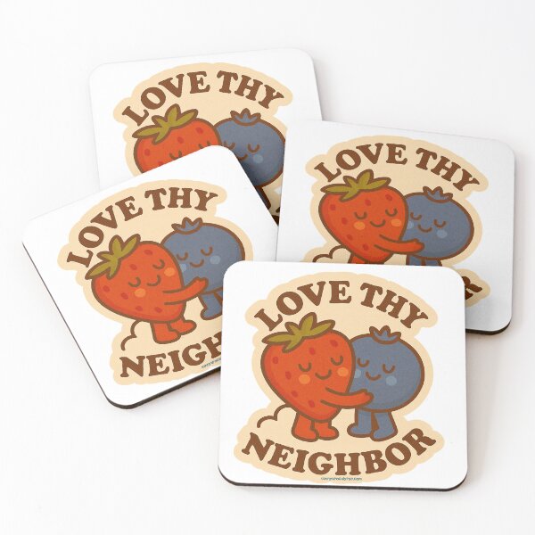 Item preview, Love thy neighbor strawberry blueberry hug designed and sold by Sunny Apocalypse .