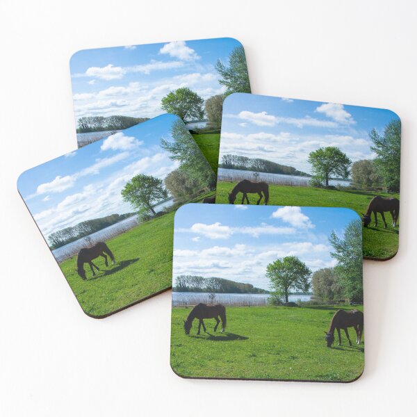 Item preview, Horses near the lake designed and sold by jchanders.
