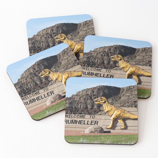 Item preview, Drumheller Welcome Dinosour Sign Badlands Alberta  designed and sold by Kevin Miller Photography.