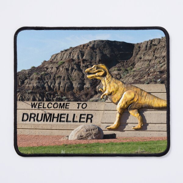 Item preview, Drumheller Welcome Dinosour Sign Badlands Alberta  designed and sold by Kevin Miller Photography.