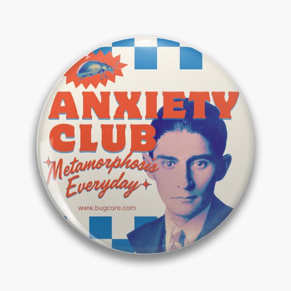 Item preview, Franz Kafka "Anxiety Club"  designed and sold by roselle.ink.