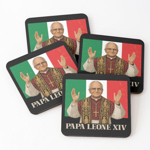Artikelvorschau, Papa Leone XIV Italien Flagge Kardinal Robert Prevost Papst Leo 14 entworfen und verkauft von inkedtee.