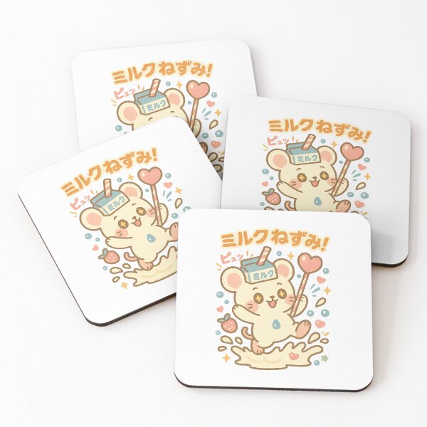 Item preview, Milk Mouse – Japanese Kawaii Cream Splash Design designed and sold by Oni  Zuka.