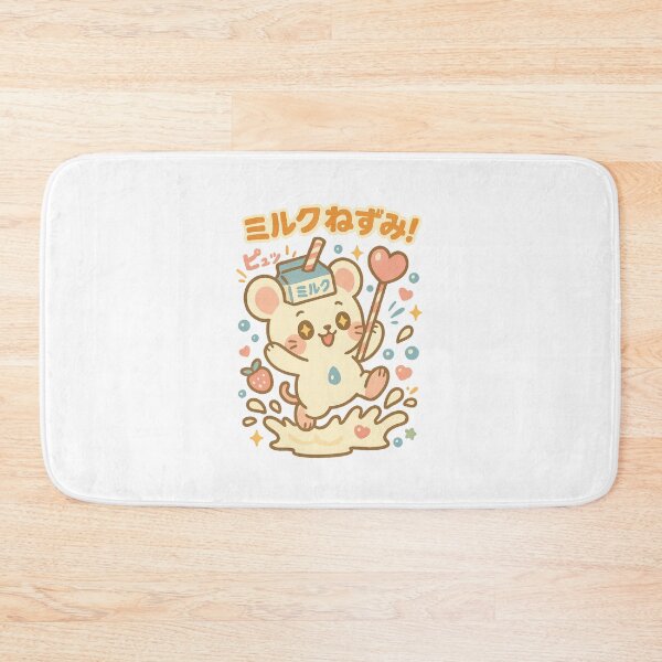 Item preview, Milk Mouse – Japanese Kawaii Cream Splash Design designed and sold by Oni  Zuka.