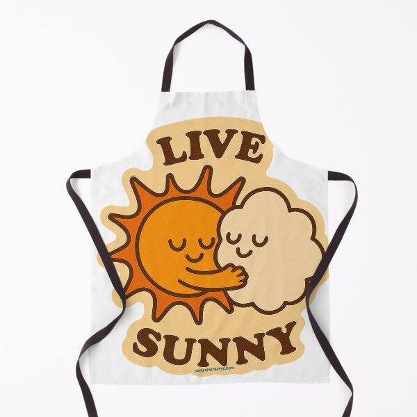 Aperçu de l'œuvre Vivre ensoleillé soleil nuage câlin créée et vendue par Sunny Apocalypse .