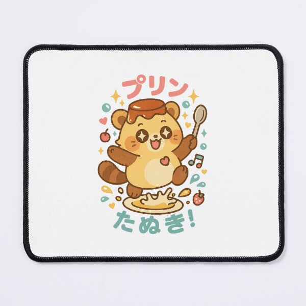 Item preview, Purin Tanuki – Japanese Flan Dessert Raccoon Design designed and sold by Oni  Zuka.