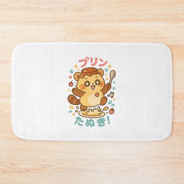Item preview, Purin Tanuki – Japanese Flan Dessert Raccoon Design designed and sold by Oni  Zuka.