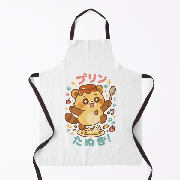 Item preview, Purin Tanuki – Japanese Flan Dessert Raccoon Design designed and sold by Oni  Zuka.