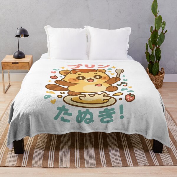 Item preview, Purin Tanuki – Japanese Flan Dessert Raccoon Design designed and sold by Oni  Zuka.